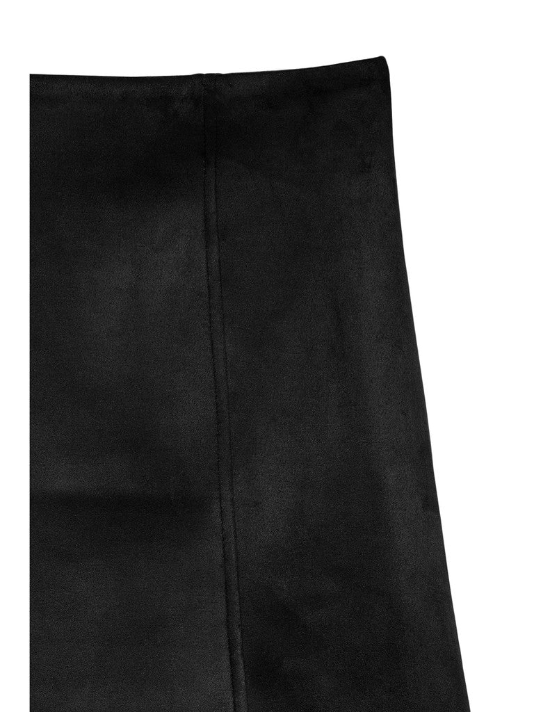 DONNA HAZEL ABOVE KNEE SKIRT IN BLACK