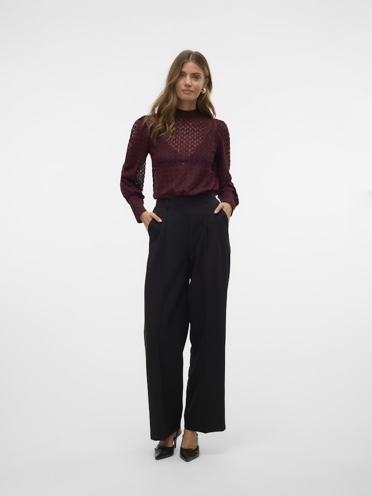 BECCA - High Neck Lace Top