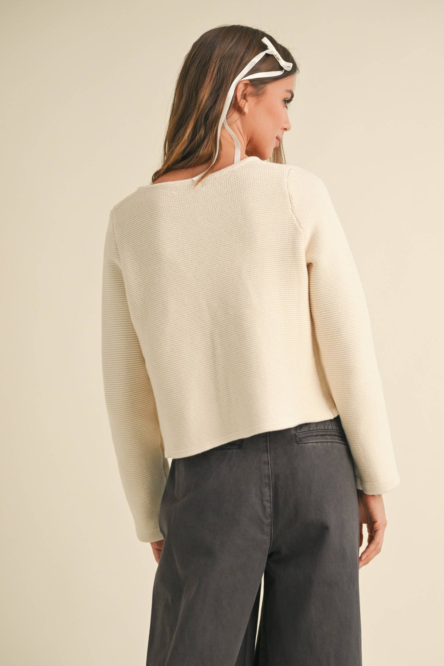 EZRA Tie Top Cardigan