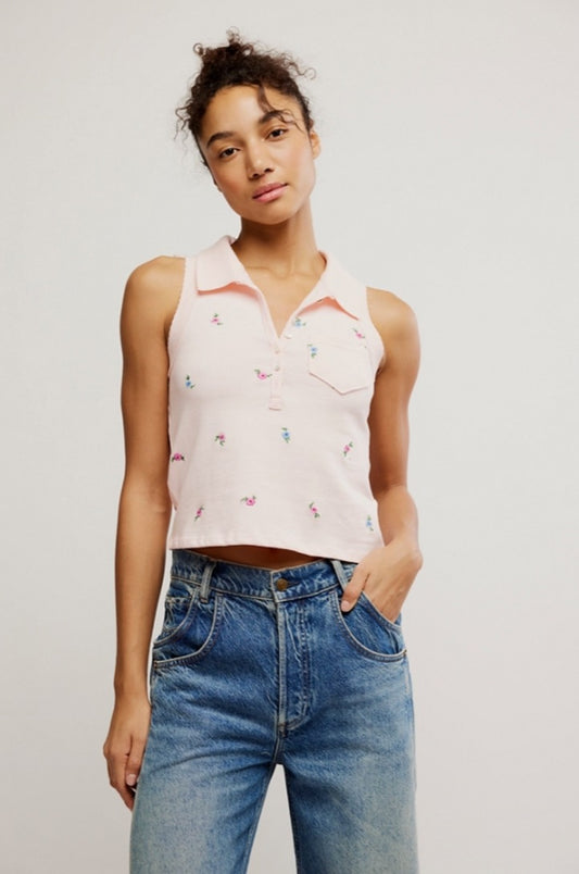 PEPPER - knit polo - Last Size M * has small discoloured spot