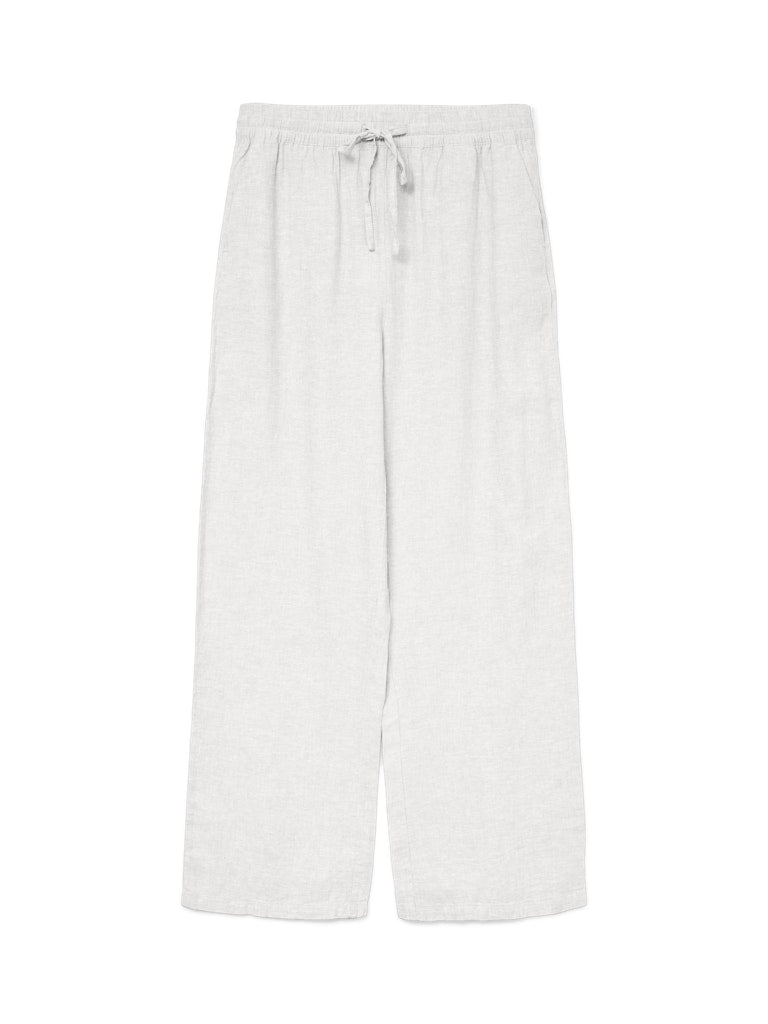LINN - Linen pants in White