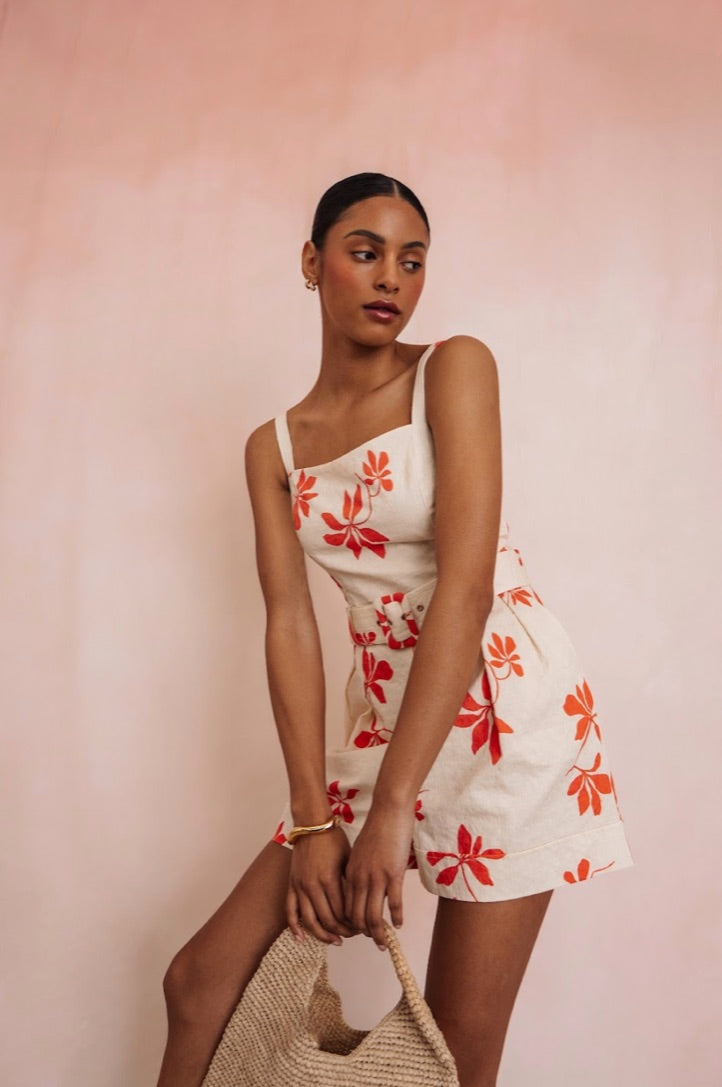 MARTA Romper Cream Floral