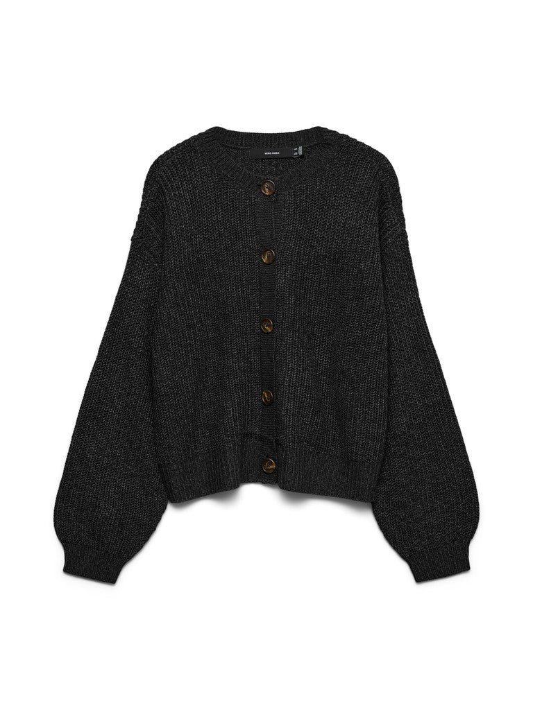 LEA O-NECK CARDIGAN IN BLACK