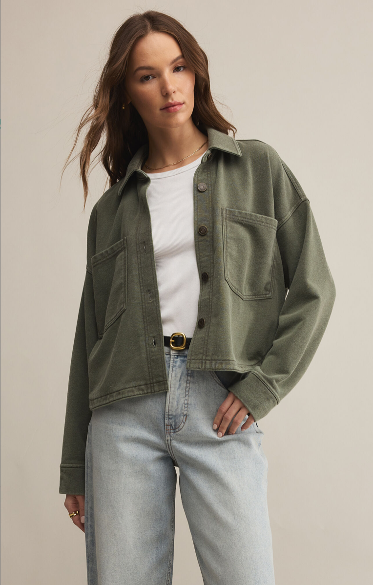 ALL DAY - Cropped Knit Jacket