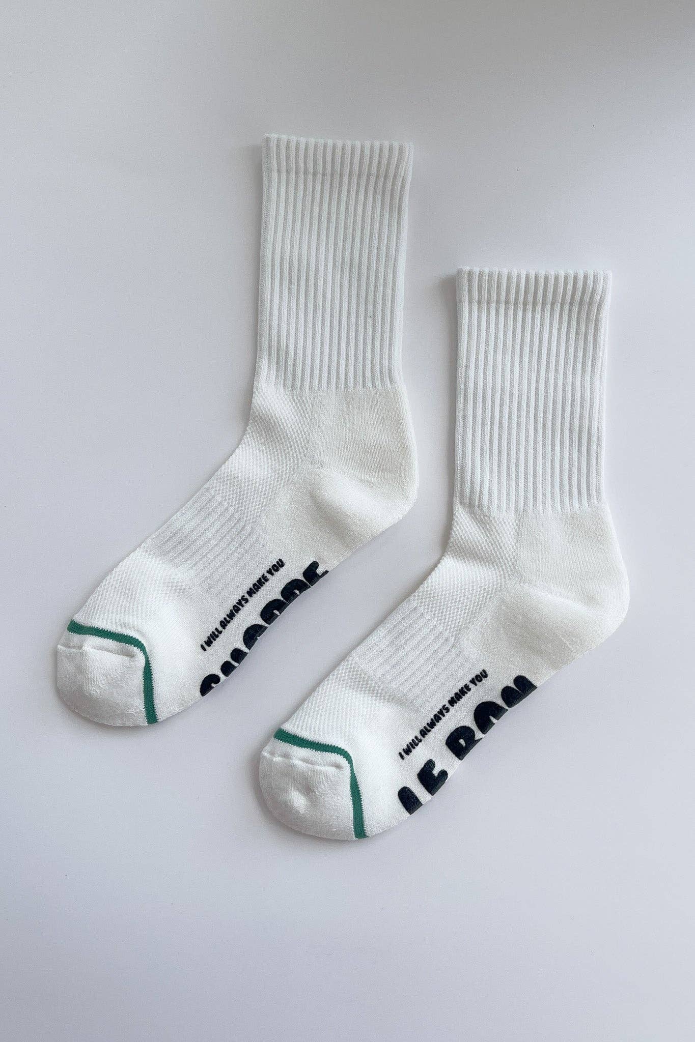 Hugger Socks  (wholesale): WHITE/ BLACK