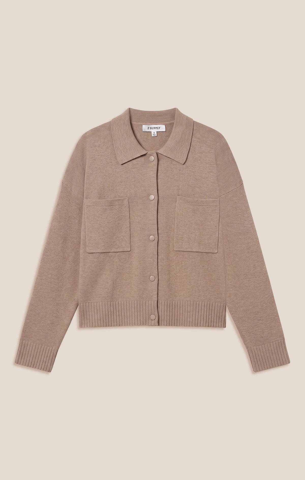 SLOWDOWN SWEATER JACKET IN HEATHER ASH