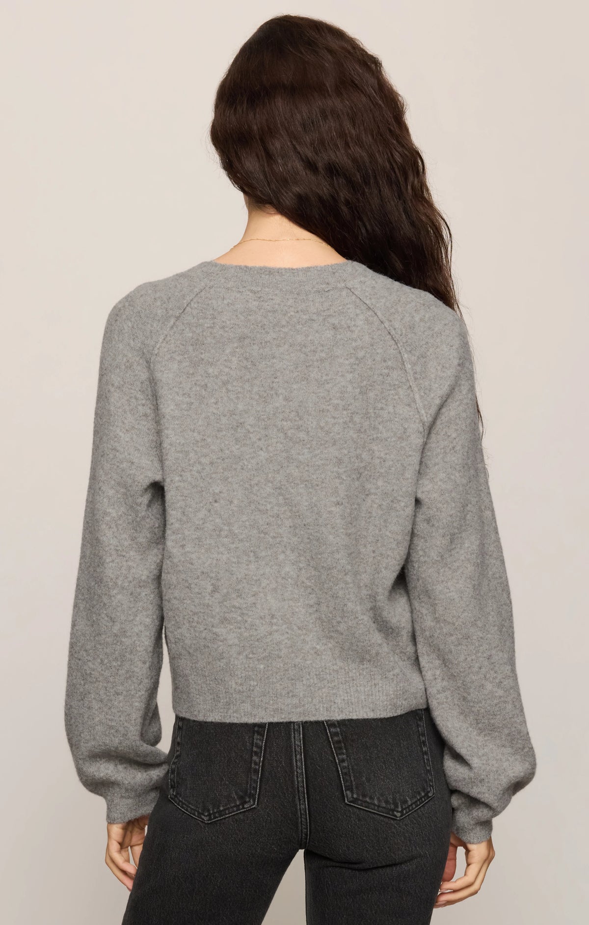 WESTMONT HENLEY SWEATER IN CLASSIC HEATHER GREY