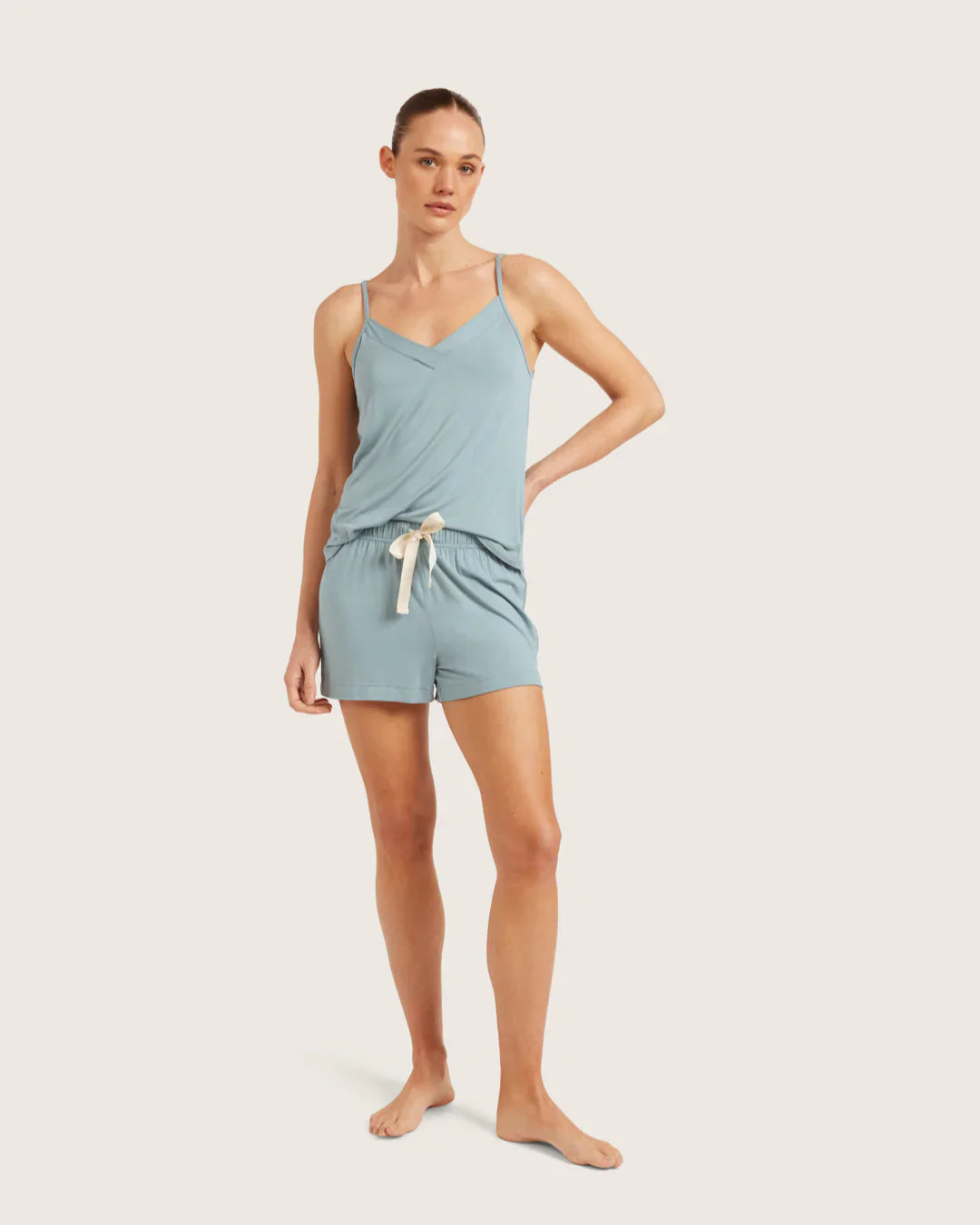 GOOD NIGHT SLEEP CAMI IN MINERAL BLUE