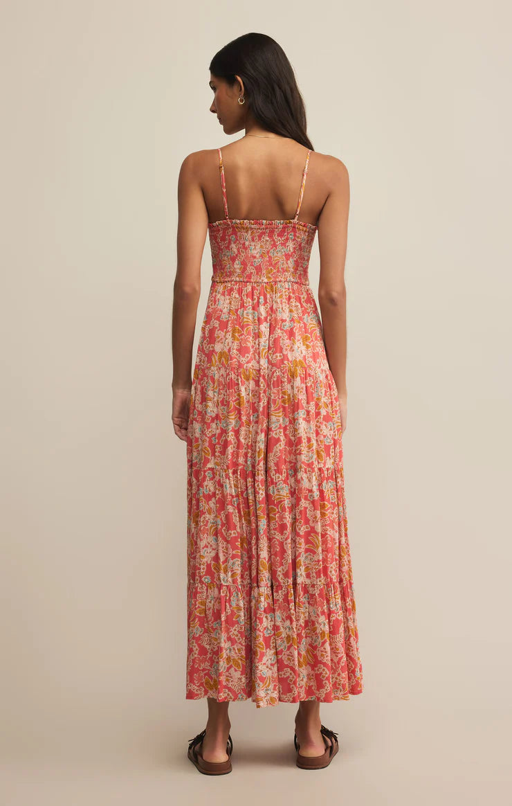BALOS JARDIN Floral Midi Dress