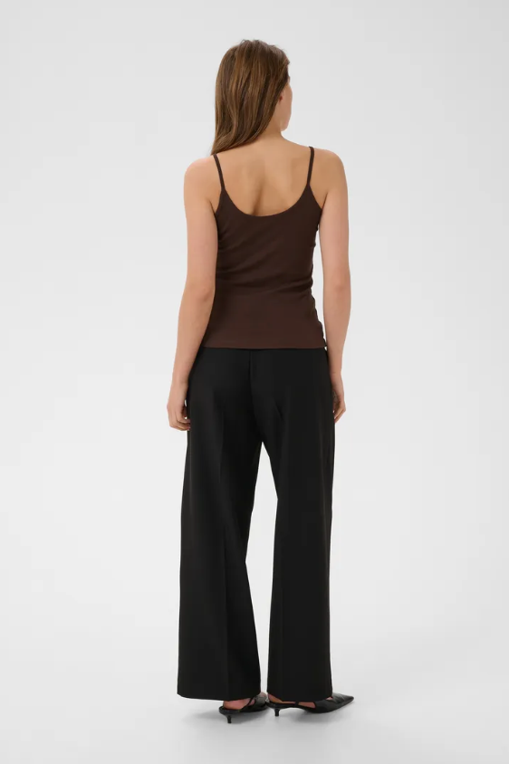 CARNA STRAP TOP IN COFFEE BEAN