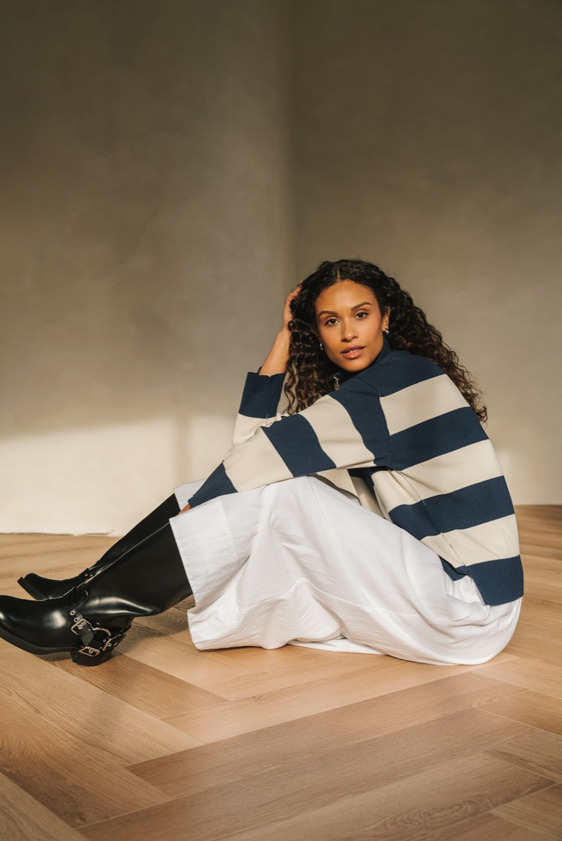 IDRIS - Rugby Knit Quater Zip