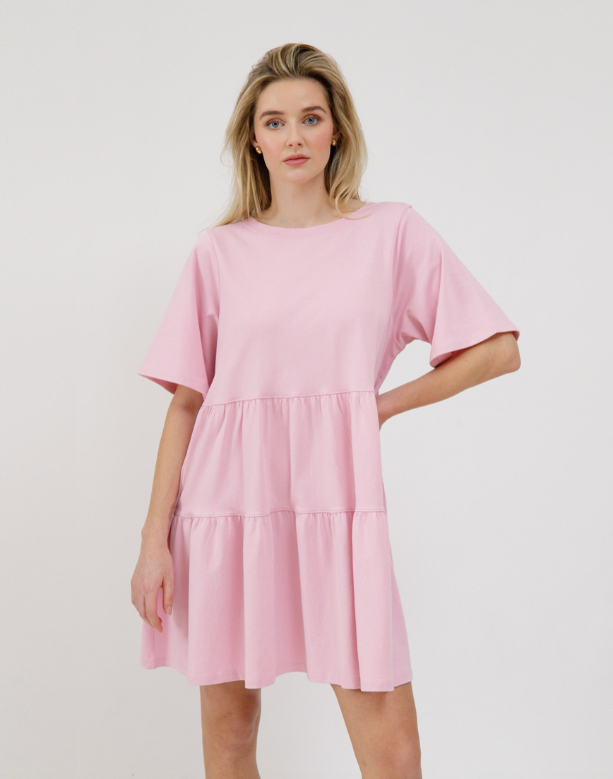 LUCY tired T-Shirt Dress with bows