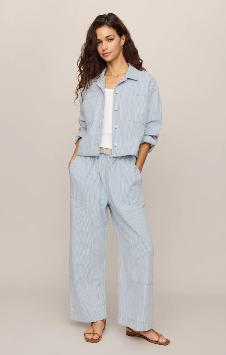 ERIN SOFT DENIM RAILROAD JACKET