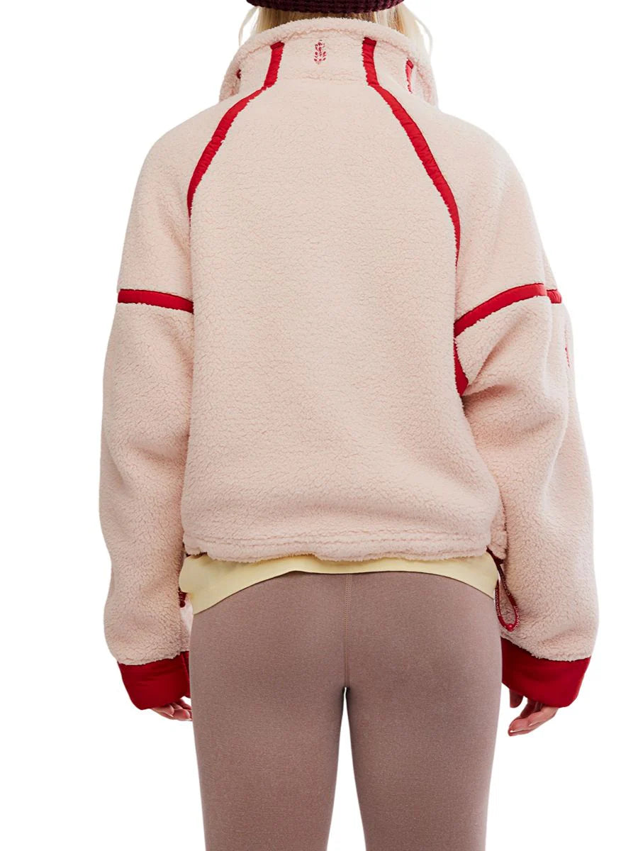 MOUNTAIN HIGH - Half Zip Fleece {Pink}