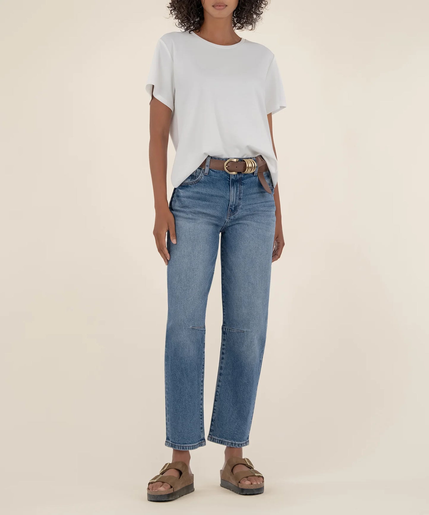 ASHLEY - High Rise Slouchy Barrel Straight Leg