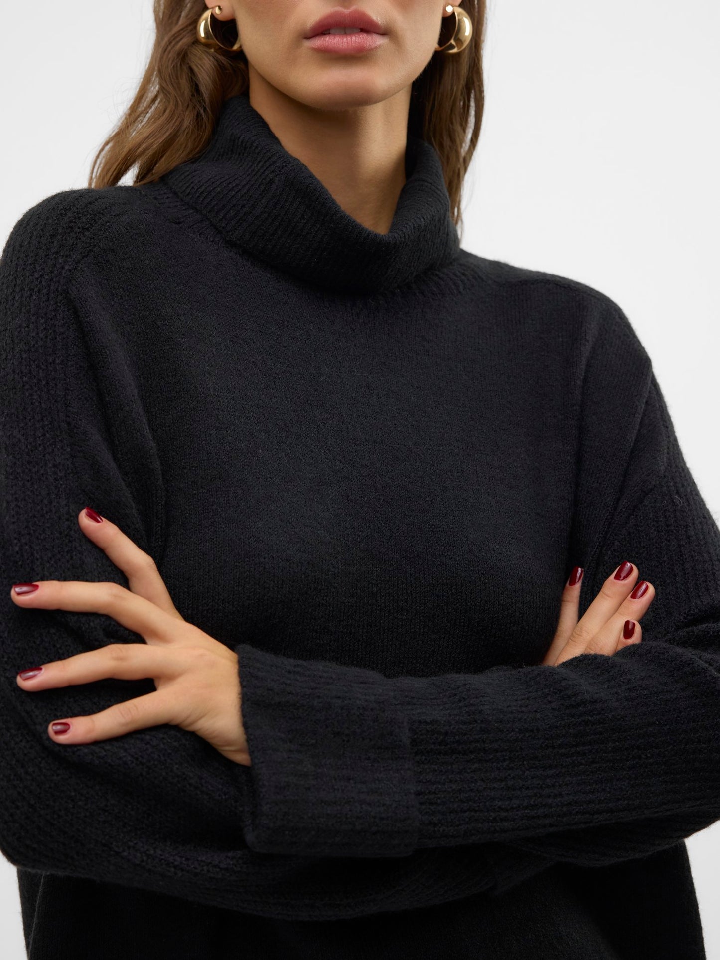 MARY Highneck Pullover - Black