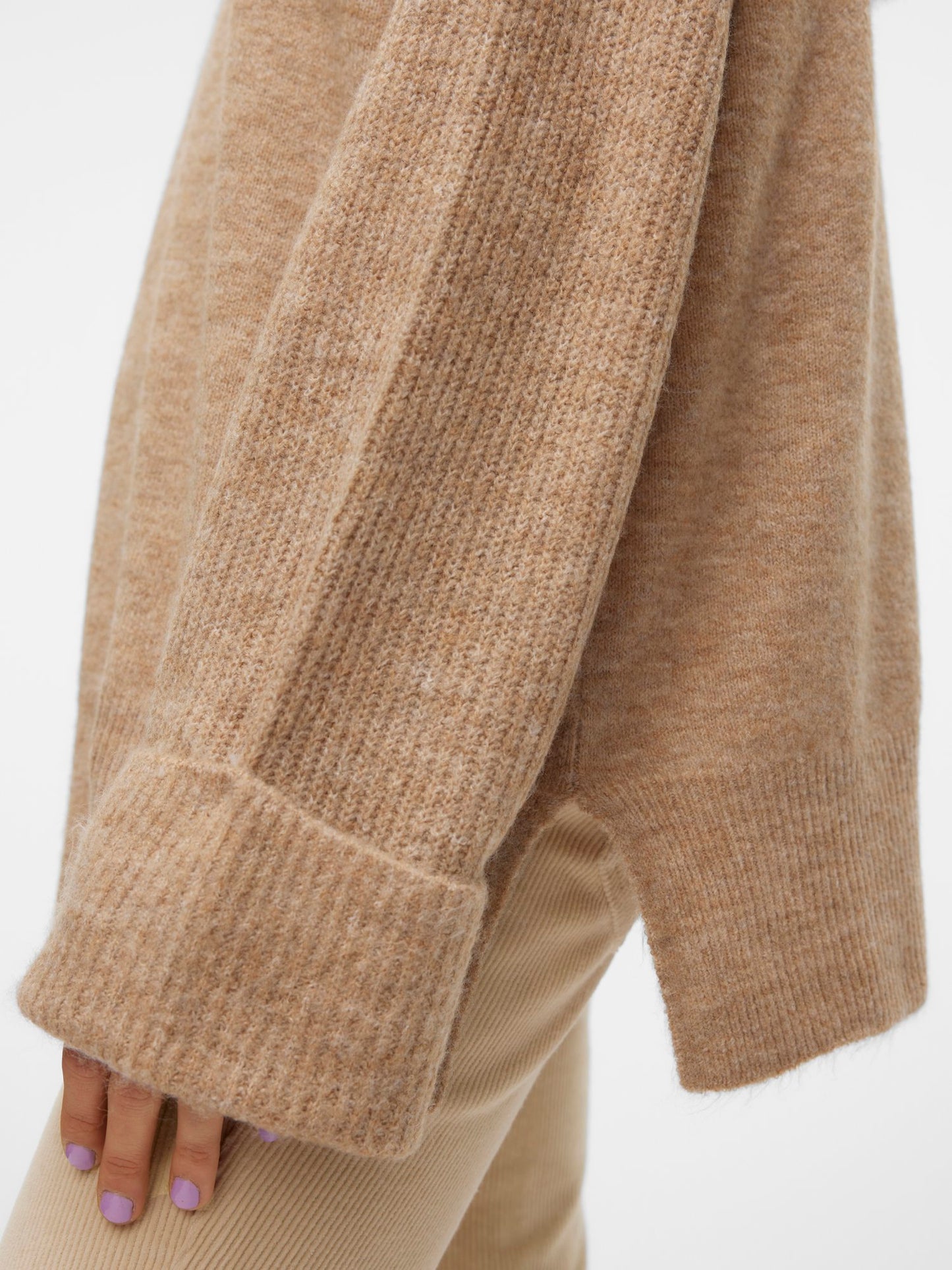 MARY Highneck Pullover - Caramel