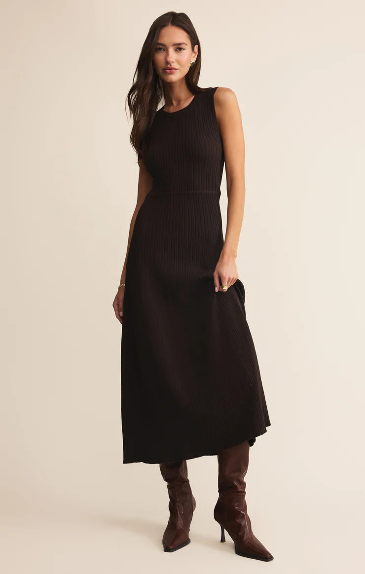 ELBA - Midi Ribbed Sweater Dress