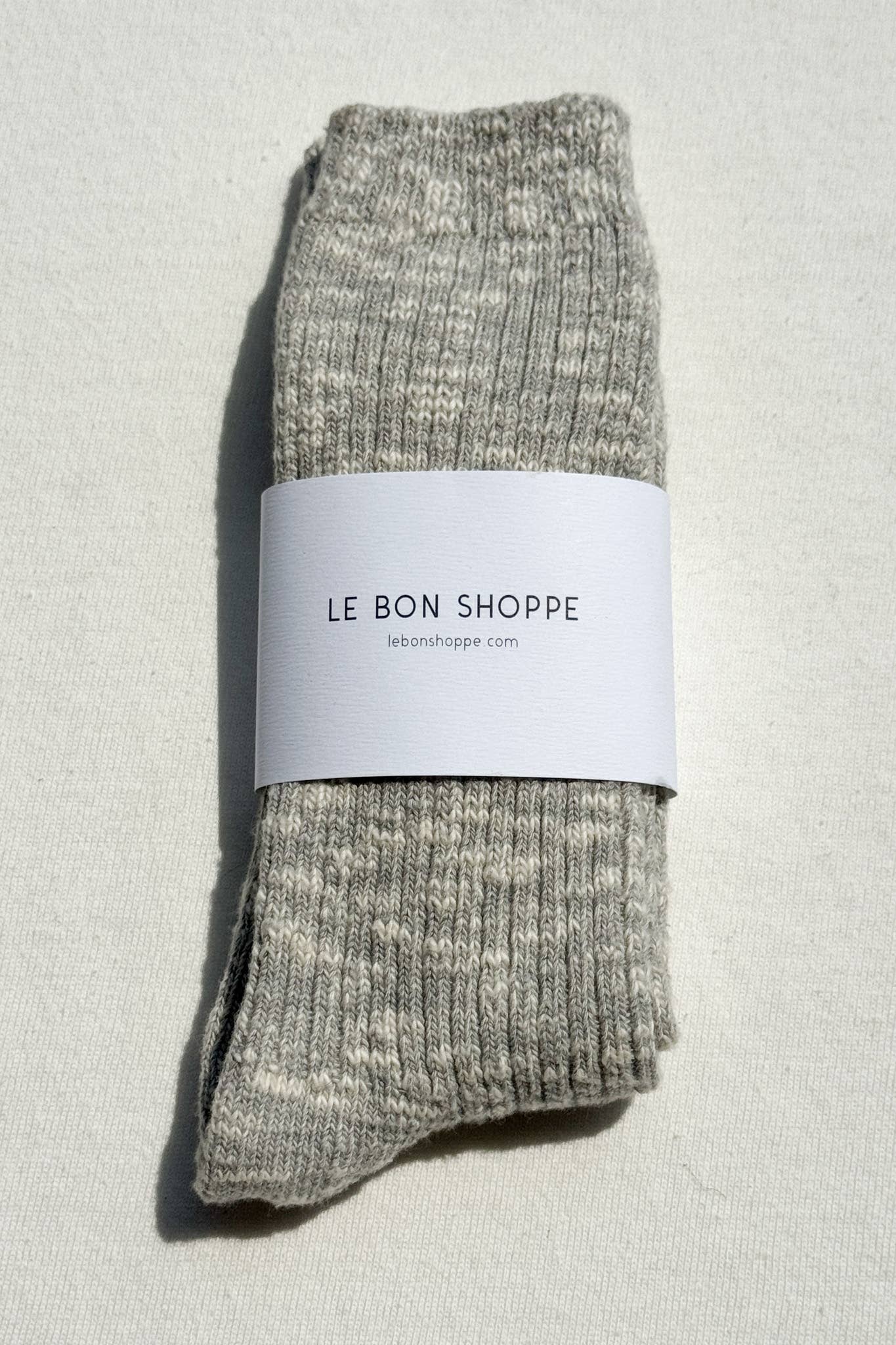 COTTAGE SOCKS: Heather Grey