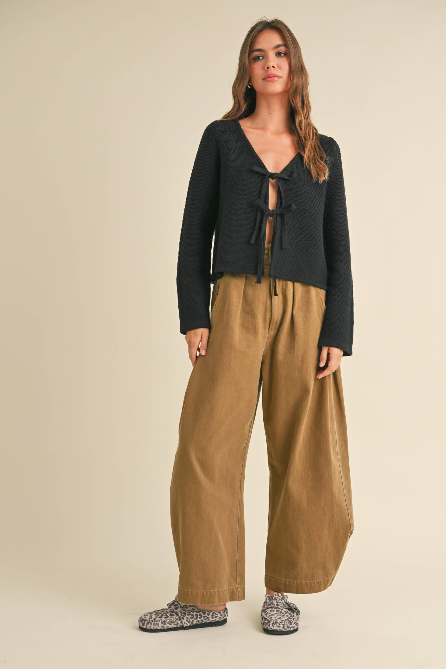 EZRA Tie Top Cardigan