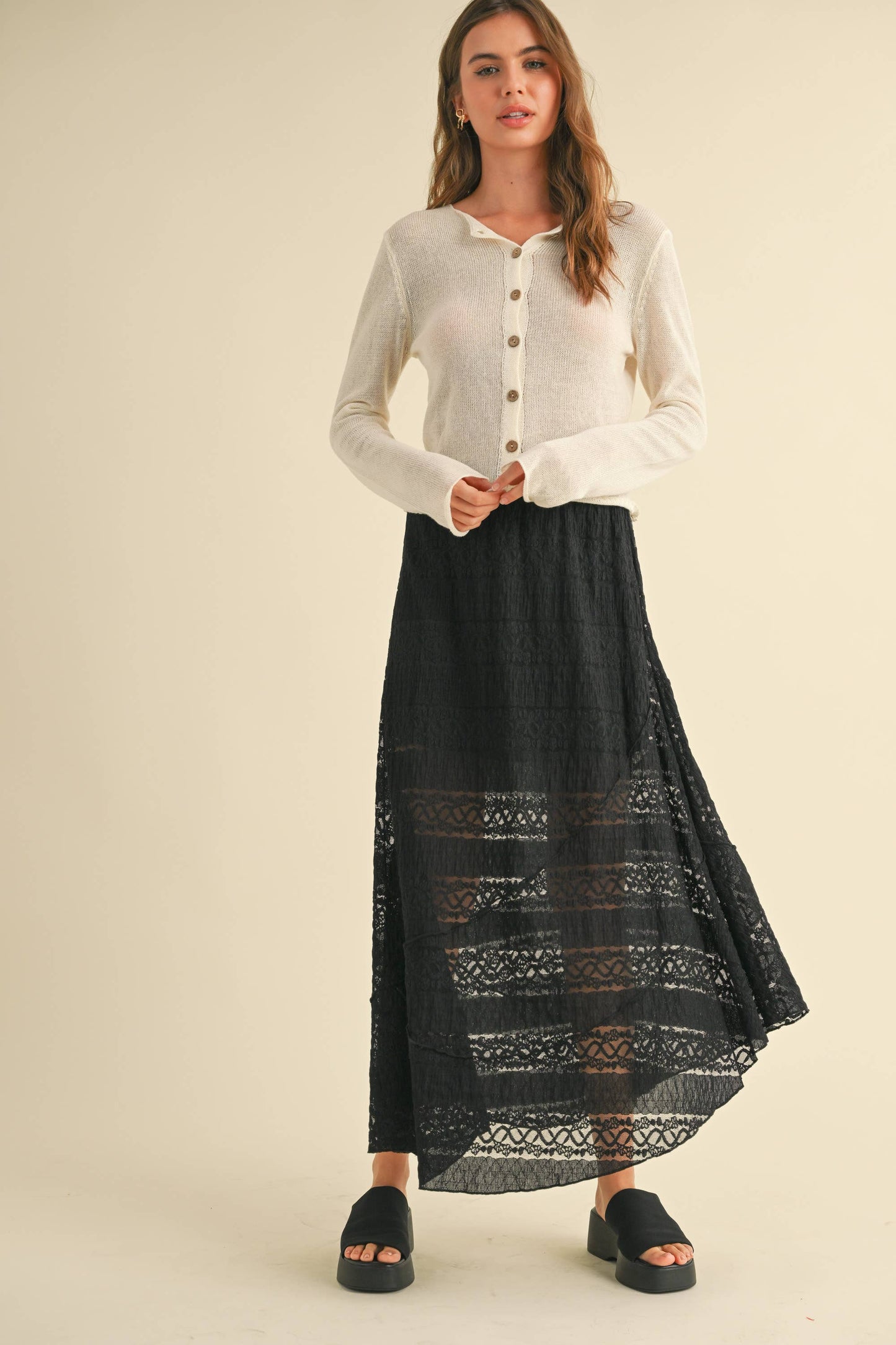 LYRIC - Light Weight Button Down Cardigan