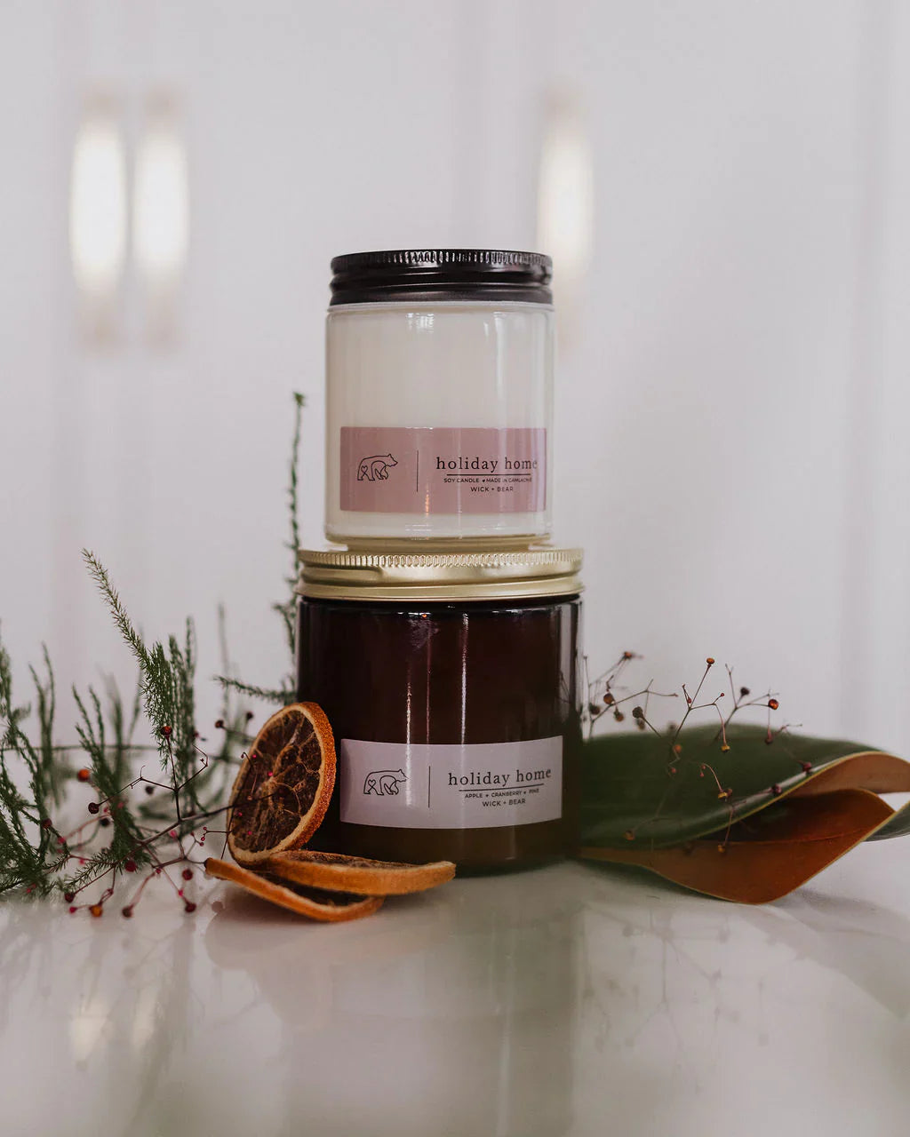 Wick + Bear Holiday Candle Collection