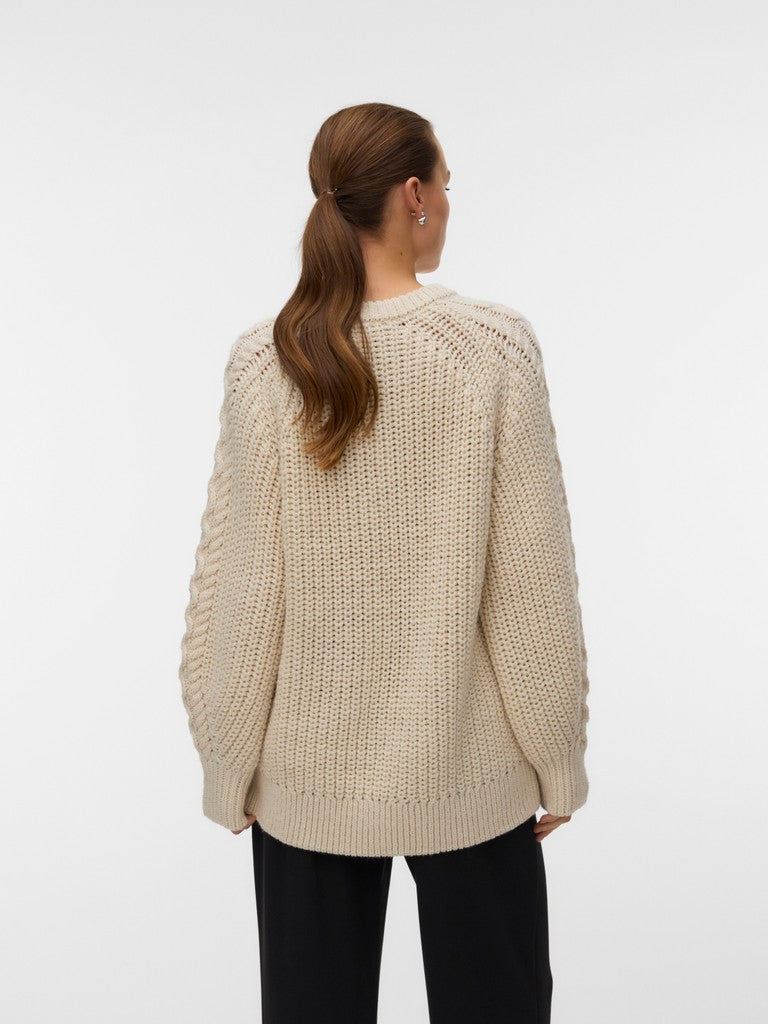 MIRANDA CABLE RAGLAN PULLOVER