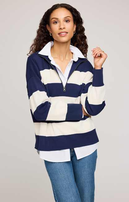 IDRIS - Rugby Knit Quater Zip