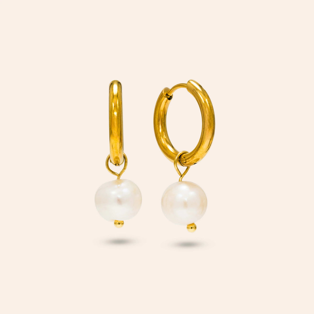 OCEANE PEARL HOOP EARRINGS