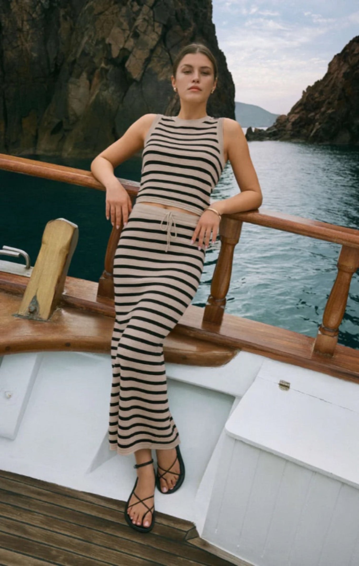 EMORI - Striped Skirt