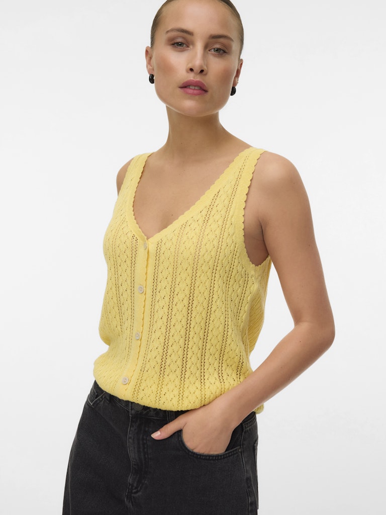 LUX LIGHT 2 WAY V-NECK TOP IN GOLDEN HAZE