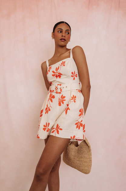 MARTA Romper Cream Floral