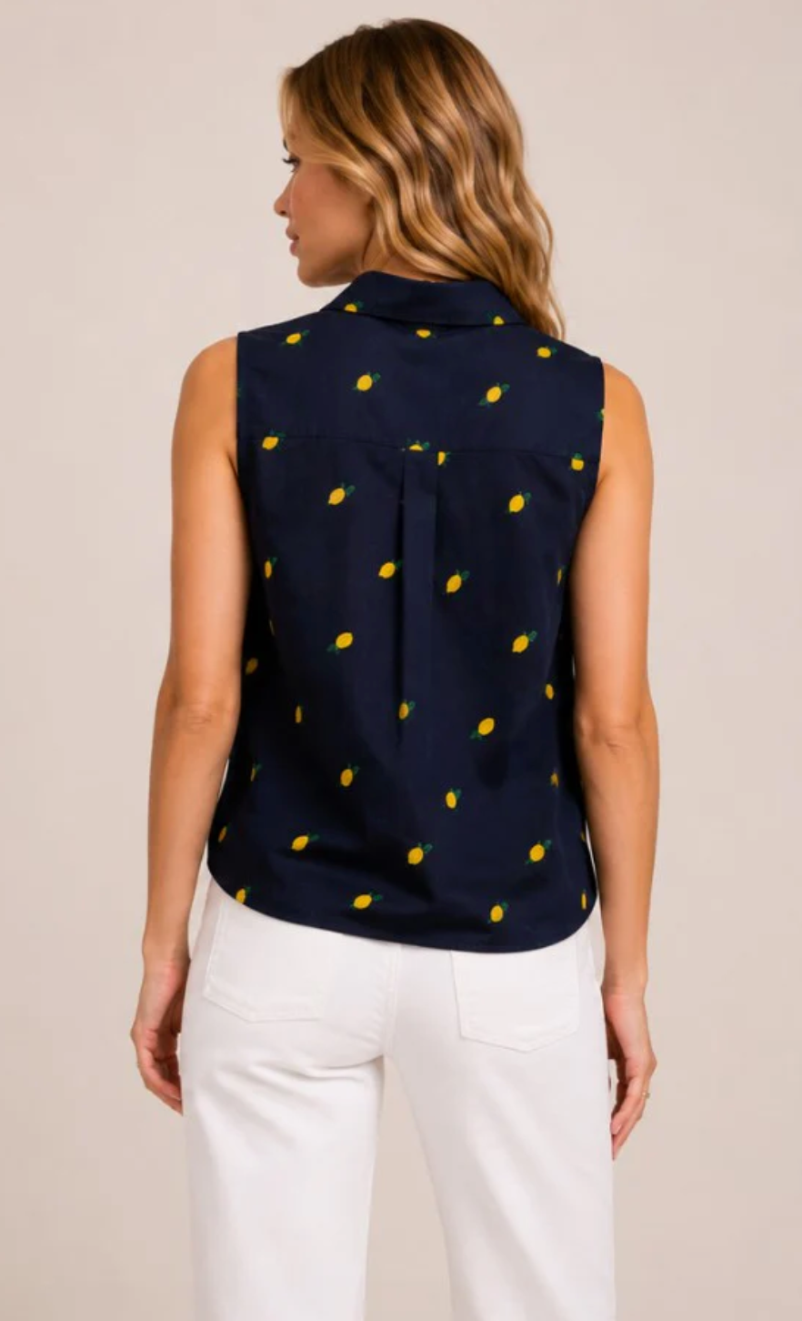 BECKY BUTTON UP TOP