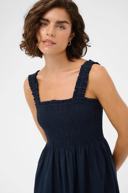 GERTRUD DRESS IN MIDNIGHT MARINE