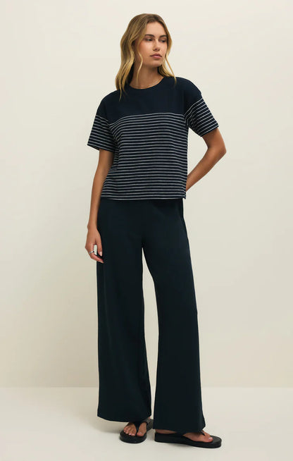 ANDRE - Wide Leg Pant - Eclipse