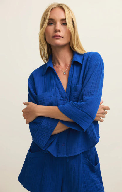HELENA - Airy Button Up
