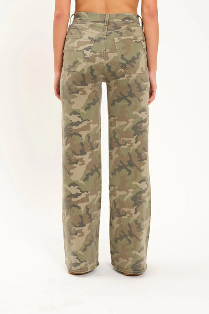 FAROUT Patchpocket High Rise Wide Leg Pant in Hideaway