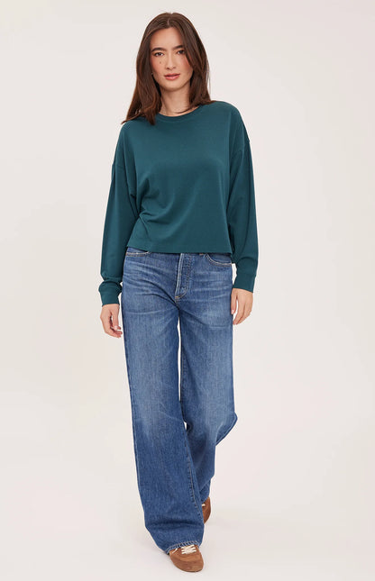 EASTON LONG SLEEVE TOP IN SPRUCE