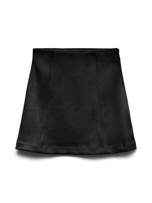 DONNA HAZEL ABOVE KNEE SKIRT IN BLACK