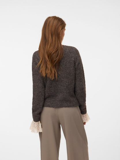 NOVAH O-NECK BUTTON CARDI