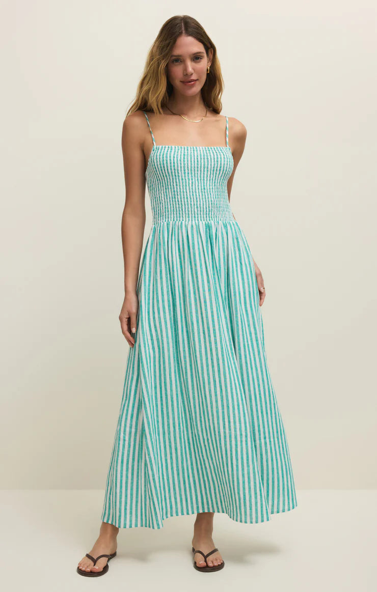 BAYSIDE - Stripe Linen Maxi Dress