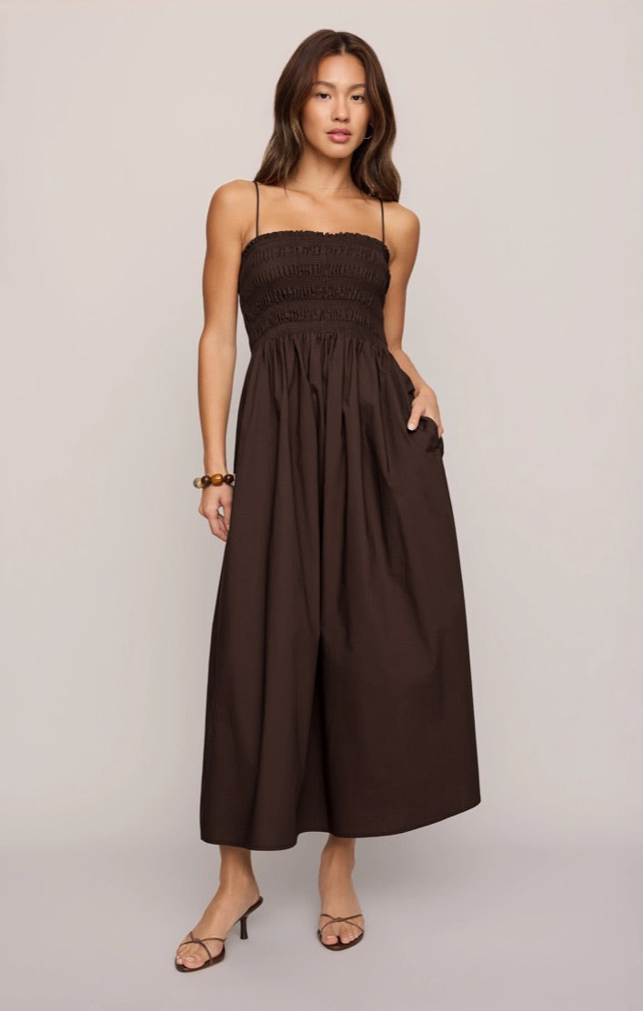 CORNELIA POPLIN MAXI DRESS