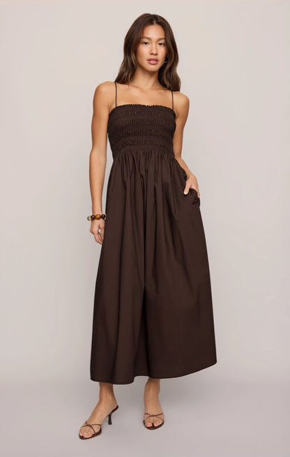 CORNELIA POPLIN MAXI DRESS