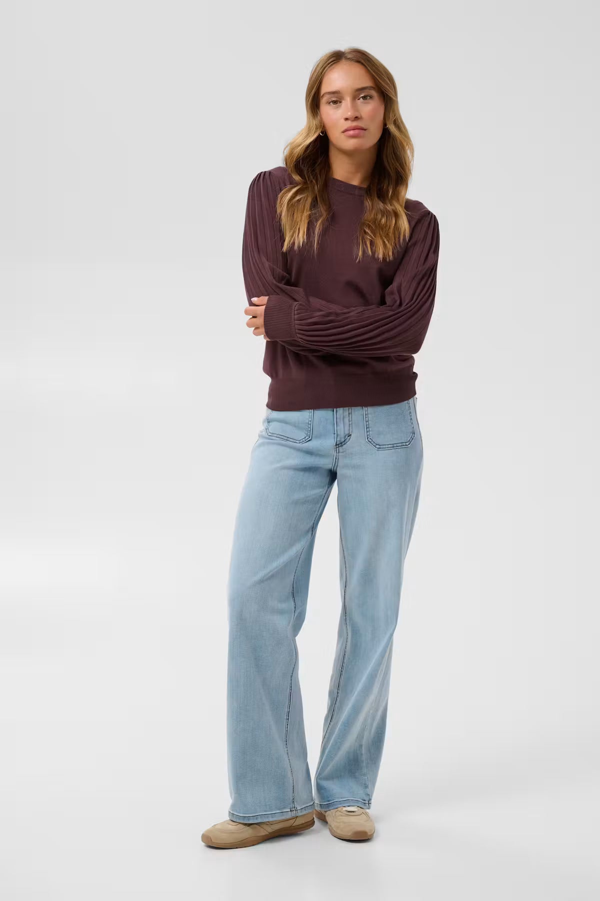 LONE KNIT PULLOVER IN FUDGE