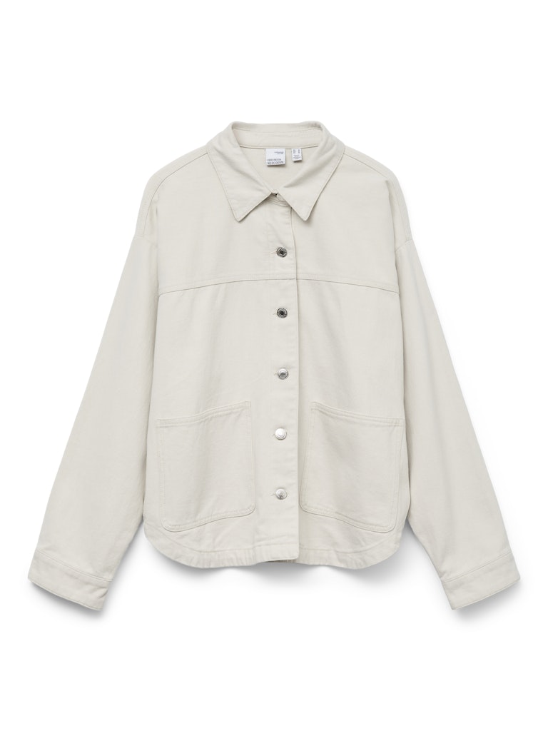 JAMIE - Denim Shacket - Birch