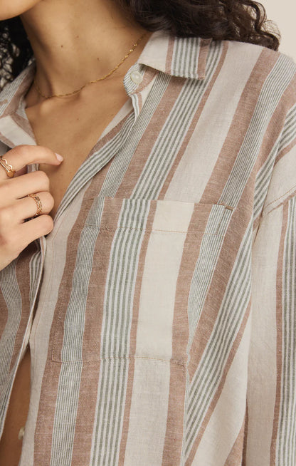 THE PERFECT STRIPED BUTTON UP