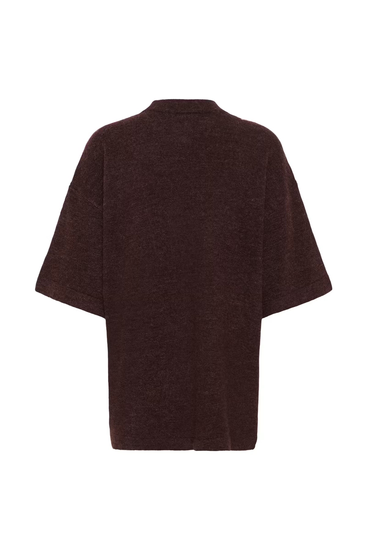 NEIL KNIT PULLOVER IN FUDGE MELANGE