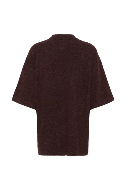 NEIL KNIT PULLOVER IN FUDGE MELANGE