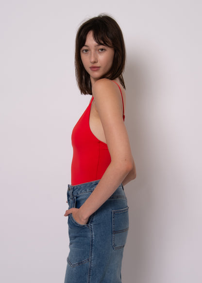 VAREN Deep V Body suit - Cherry
