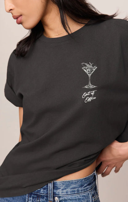 MARTINI GRAPHIC BOYFRIEND TEE